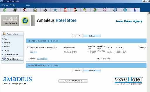 Integracija sa vašim PNR-om Pošto ste otvorili PNR pre storniranja rezervacije, možete se sada vratiti na Amadeus command page i videti da je otkaz rezervacije prikazan u vašem PNR-u.