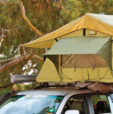 1 2 TJM ROOF TOP TENTS Raised climate cover sheet, controls temperatures and reduces condensation. 3 Dual pop-up window awnings. 4 1 Nylon mosquito net screens with YKK zips.