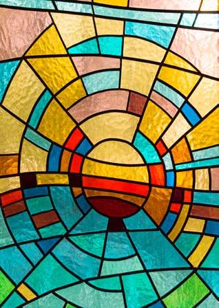 Arts + Crafts Stained Glass Tuition in the ancient art of Stained Glass making involving cutting glass, copper foiling, painting, etching, leading and soldering. Beginners welcome.