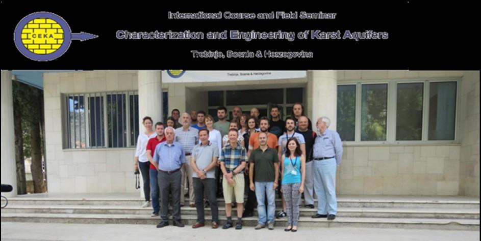 Vijesti 53/1 3. MEĐUNARODNA LJETNA ŠKOLA CHARACTERIZATION AND ENGINEERING OF KARST AQUIFERS (CEKA) Dražen Tumara U Trebinju (Bosna i Hercegovina) je između 30. svibnja i 6. lipnja održana 3.