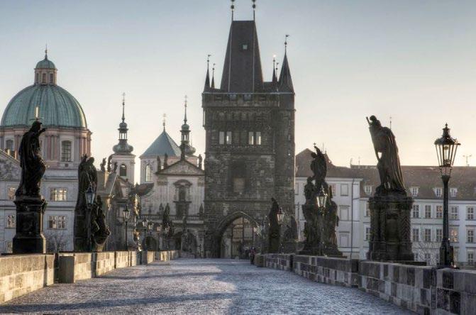 The city of a hundred spires mixes Gothic, Romanesque, Baroque and Art Nouveau