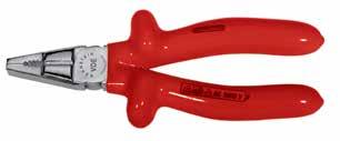 SAFETY INSULATED PLIERS Insulated and piece-checked in accordance with specification EN 60.900 of the Association of German Electrical Engineers ().