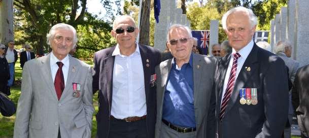 Left to Right - Jim Kallis, Major Peter Mercoulia (Ret), Jim Alexopoulos
