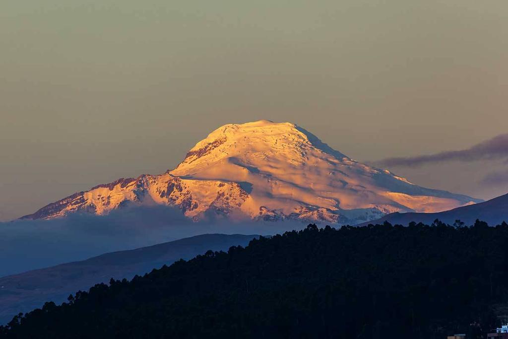 Ecuador Volcanoes 6310m Climb of Cayambe Climb of Chimborazo, (furthest point from the centre of the earth) Colourful markets & hot springs EXPEDITION OVERVIEW Ecuador is an astonishingly beautiful