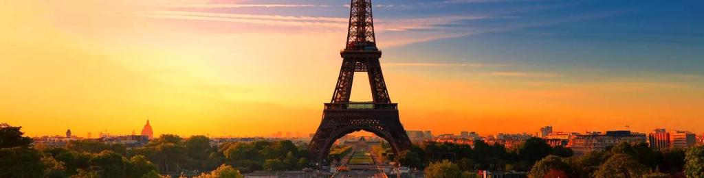 1 2 3 4 Arrive in Paris and reach your hotel (on your own). Proceed for a city tour of Paris.