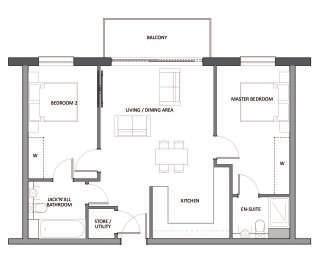 The attractive scheme consists of two phases, the first being 124 modern 1 and 2-bedroom