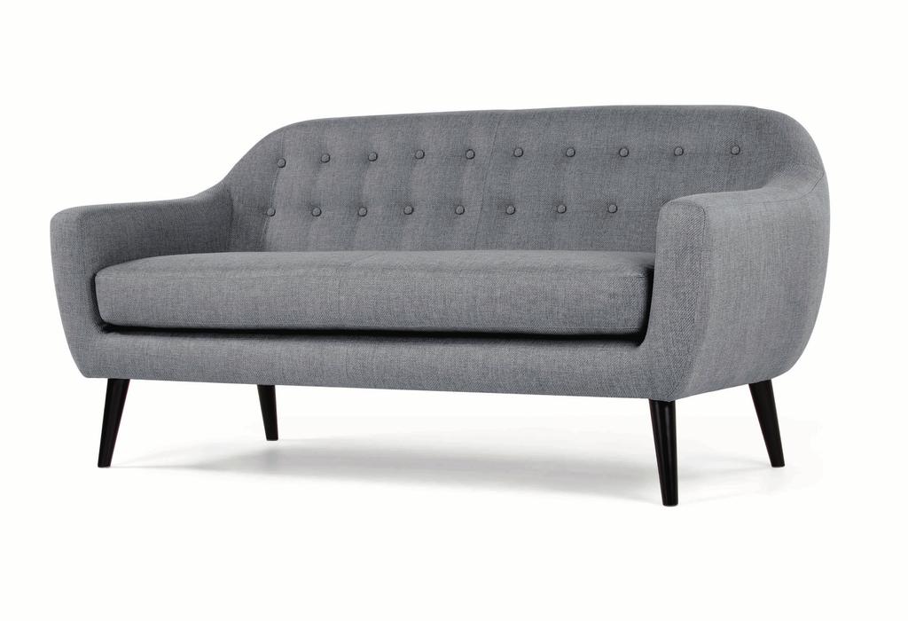 RITCHIE 3 SEATER SOFA, PEARL GREY R11 899,00 DIMENSIONS General Dimensions: W188 x D85 x H86cm Seating Height: 50cm Additional Dimensions: Seat width 163cm; Seat depth 57cm Packaging Dimensions: 190
