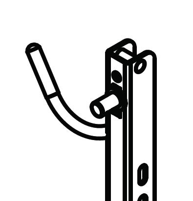 Adjustment TOOLS REQUIRED: 13mm socket wrench with extension or 13mm deep socket. 1. Place the trimmer in the rack by putting the cutting end of the shaft into the hook on the compression pole.