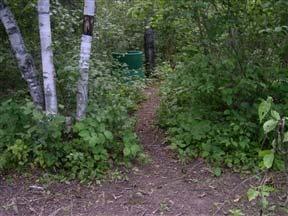 Figure 14.2: Path to green toilet. Photo by A. Kirch.