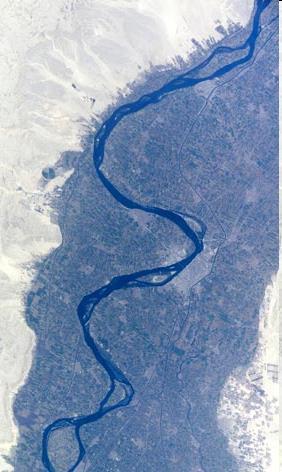 The Nile flooded each year providing a 13 mile wide river valley (around the river) which was filled with rich silt.