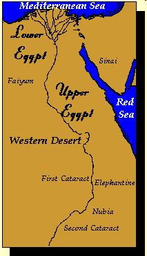 Egypt is divided into two