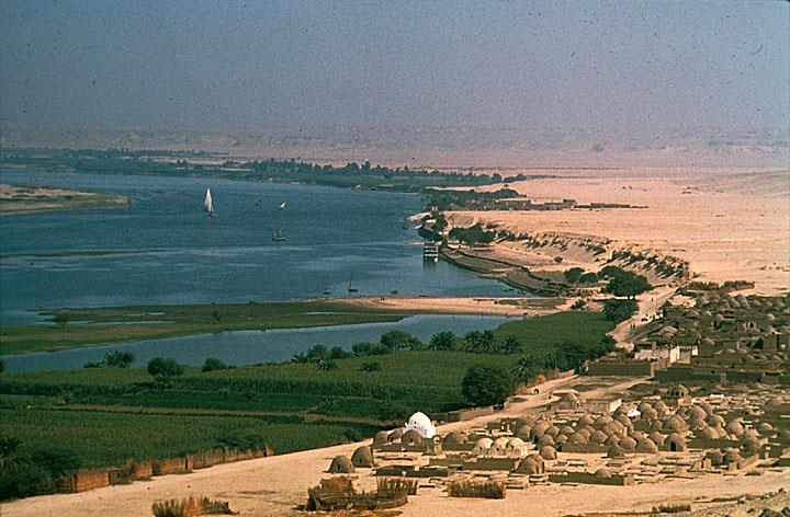 As the land surrounding the Nile Valley was arid desert, this
