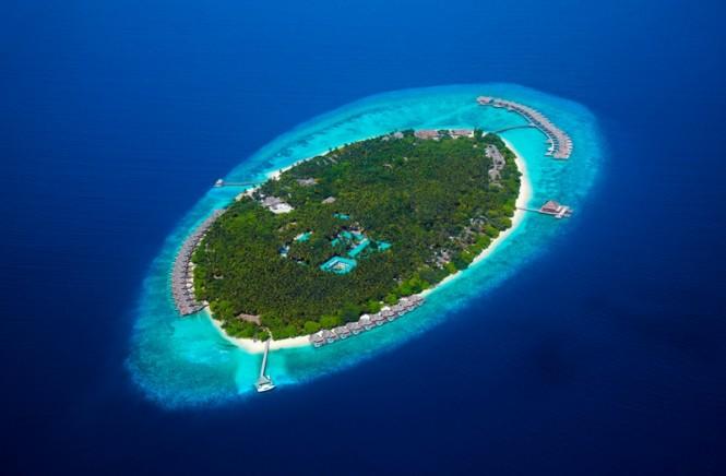 Dusit Thani Maldives Aerial - Image Courtesy of Dusit Thani Maldives Changes like these brought about the coveted distinction of the entire Baa Atoll being declared a UNESCO World Biosphere Reserve a