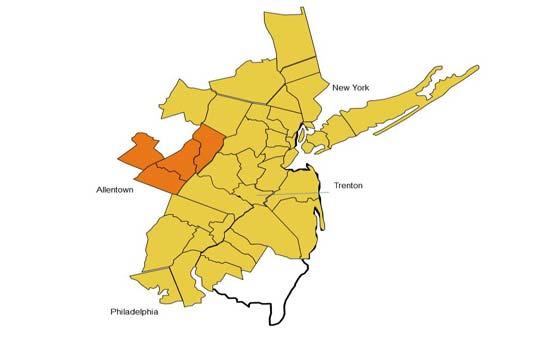 New Jersey MSA Rankings Ranking from data collected January 2, 2012 - December 30, 2012 Population Philadephia, Camden, Wilmington 4,643,462 New York, North New Jersey, Long Island 14,849,240