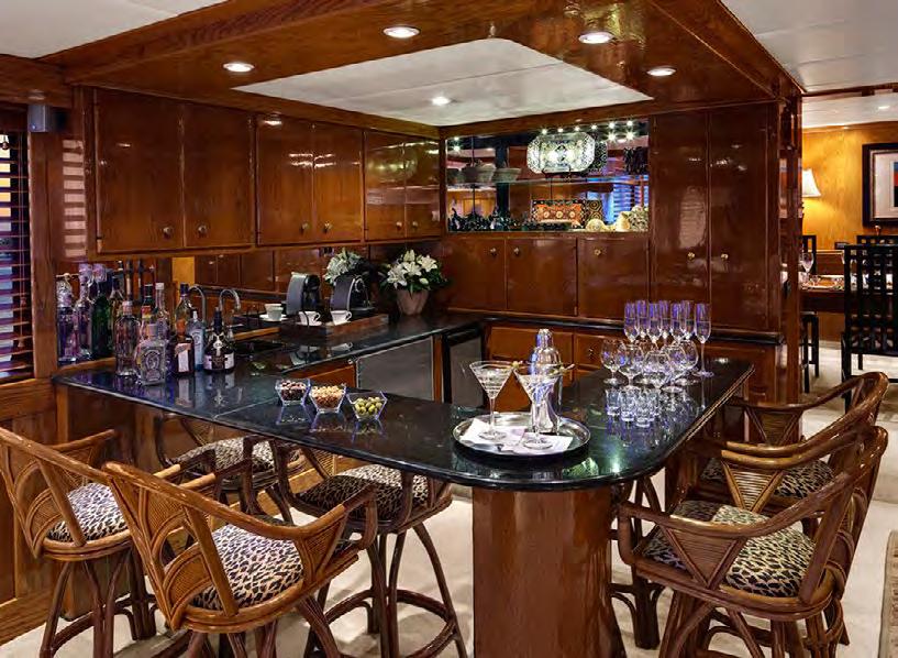 Salon Bar The salon also features a full wet bar with
