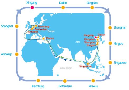 Asia North Europe AEU1 AEU2 AEU3 AEU5 AEU6 AEU7 EPIC1 EPIC2 Reliable and stable service with 100% operated by COSCO SHIPPING Westbound 3