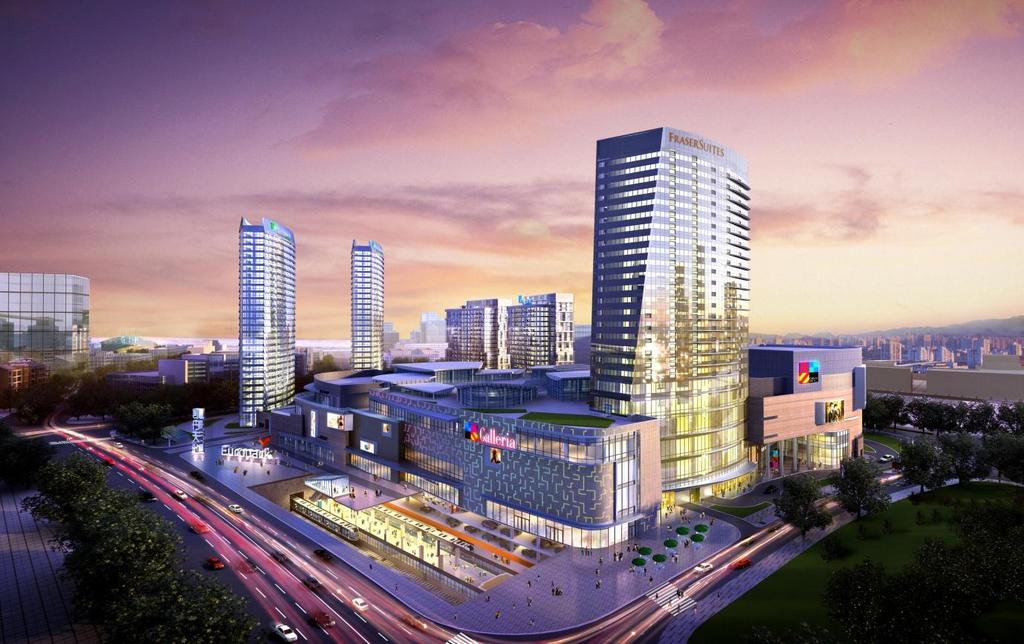 Frasers Hospitality On Track To Grow China Presence Footprint in China envisaged to double to 30 properties with over 7,000 keys by 2019 Artist s impression of Fraser Suites Dalian (foremost tower)