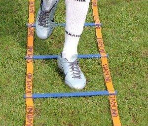 The feet position for the ladders can be seen in the diagram above as players step in