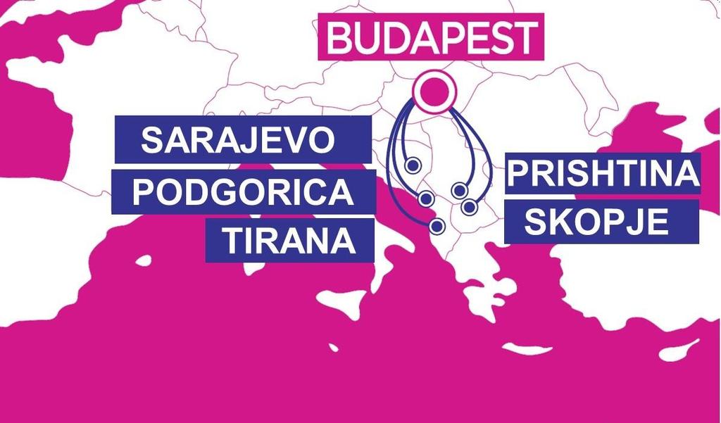 CONNECTING THE WEST BALKANS Now 60 routes from Budapest Re-establishing the