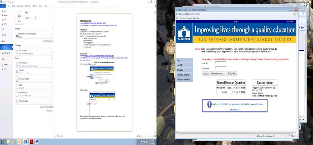 the next page. Complete the necessary information to create your User ID and password. Return to login screen.