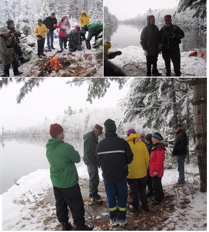Brad Allard reported on the ashes dispersal ceremony at this site. 9 were in attendance with 2 having to turn back due to snow conditions. We deposited ashes on the grounds on each end of the dam.