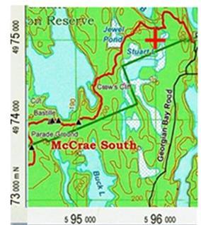 6. McCrae Lake area 960750 (596000,4975000) (N44.922, W79.