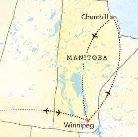 and Heritage Tour (B,L) Flight to Churchill; panoramic site visits: Miss Piggy Plane Crash site, Polar Bear Jail, and Cape Merry Overnight: Lazy Bear Lodge Day 3: Churchill / Boat Tour / Prince of