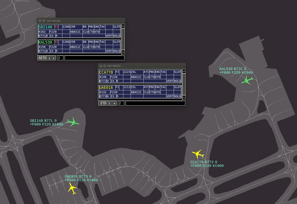 Runway borders Airport layout