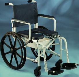 Invacare Mariner Rehab Shower Commode Chairs Invacare Mariner Rehab Shower Commode Chairs offer aluminum frames and stainless steel hardware that are rust-resistant, making them ideal for use in the