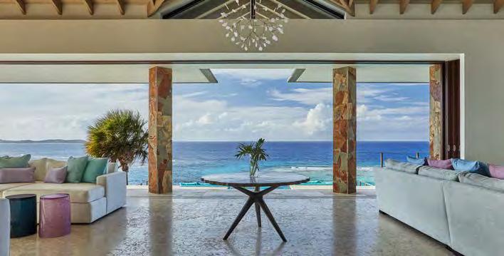 Eustatia Sound, Necker Island and Anegada. The villa s exquisite design infuses indoor/outdoor living into an open floor plan with four private bedrooms.