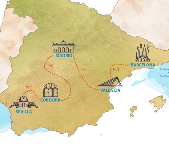 Interrail One Country Pass Unlimited Travel in Your Chosen Country Itinerary Inspiration Viva España!