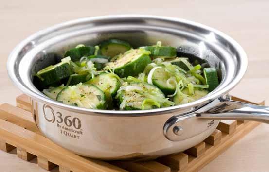 SAUCEPANS The 360 Cookware Saucepan Collection is ideal for a million and one everyday and special uses.