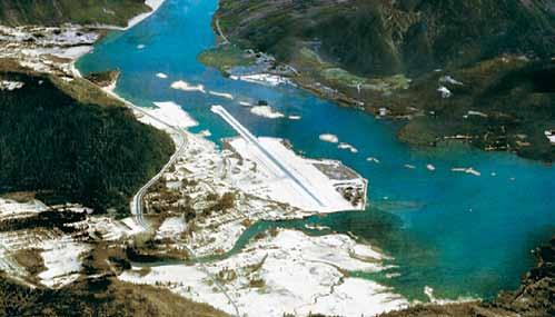 Figure 3: Juneau, Alaska: Site of initial RNP certification efforts RNP enabled an approach to runway 26 and access to Juneau that in some weather conditions was not otherwise practical.