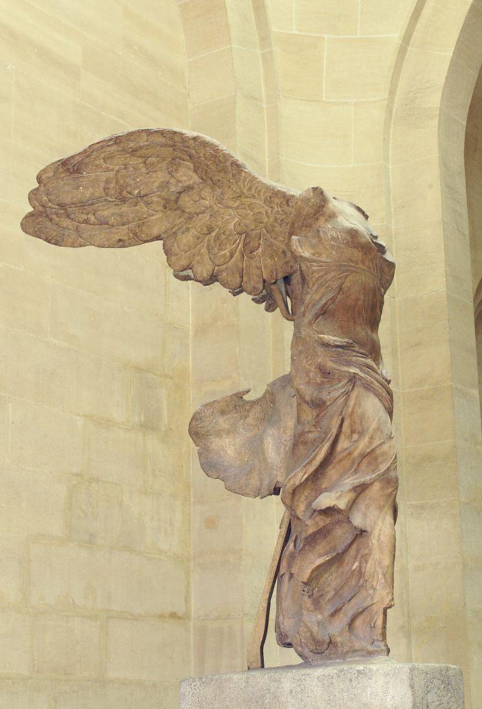 #37 Winged Victory of Samothrace. Hellenistic Greek. C. 190 BCE. Marble.