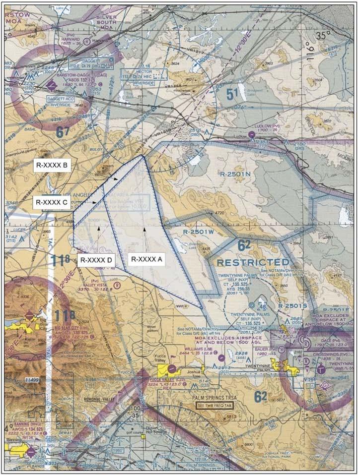 PROPOSED RESTRICTED AIRSPACE WITH PROPOSED PERIODS OF USE The Proposed RA would be activated intermittently through