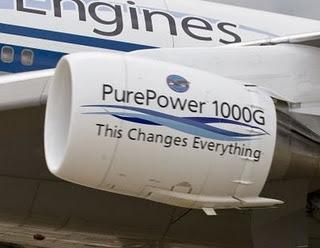 Next Generation Engines Pratt & Whitney GTF -Geared Turbo Fan -New Technology -Lower