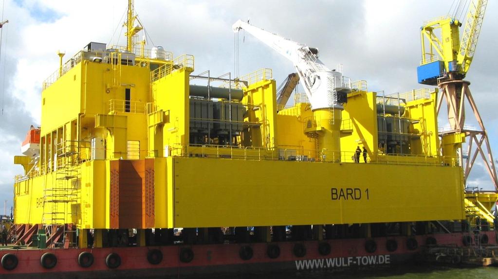 Western Baltija Shipbuilding: latest projects Bard Offshore 1 400 MW Substation Length 42,10 m,