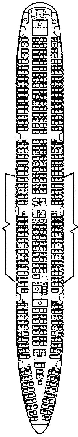 For All-Passenger Configuration: Upper Deck: See: Fig. 7.2. Typical Upper Deck Passenger Config's 300. Main Compartment: See: Fig. 7.3. Typical Main Deck Pax Config's 300.