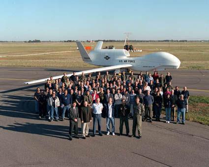 In 2001, a Global Hawk made international aviation history when it completed the first non-stop flight across the