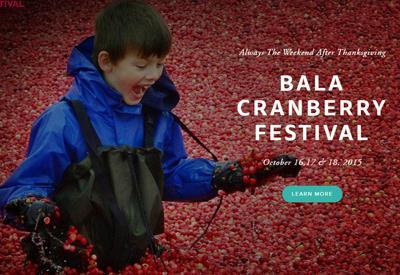 PARTNERSHIPS - MARKETING Bala Cranberry Festival 5 Facebook promoted posts, content