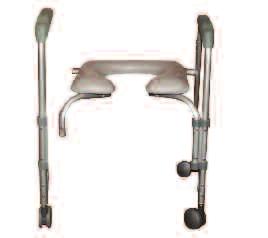 commode bucket and cover. 11114KD-1 EASILY ASSEMBLED WITHOUT TOOLS! NEW IMPROVED CASTERS!