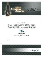 Schipol Aviation Awards Passenger Airline of the