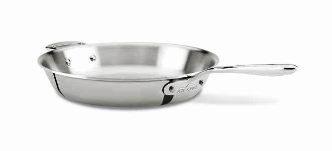 NEW PRODUCT d7 Skillet Constructed of 18/10 beautifully bonded and brushed stainless steel and hand-crafted to perfection, All-Clad s Skillet is a kitchen essential.