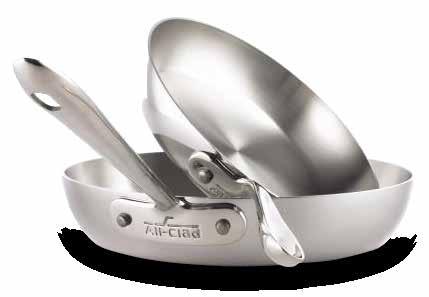 APRIL PROMOTION Polished d5 French Skillet Set Handsome brushed stainless-steel exteriors add style and durability to All-Clad s innovative d5