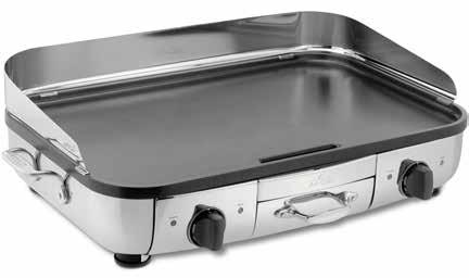 APRIL PROMOTION Electric Griddle Great for family meals and entertaining, the All-Clad Electric Griddle has two powerful heating elements bonded to the smooth non-stick aluminum cooking surface