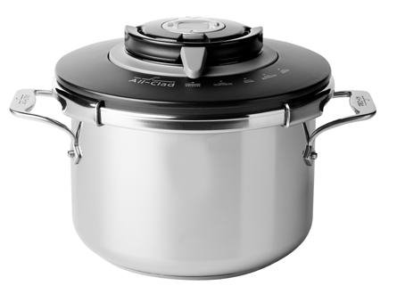 NEW PRODUCT 8QT Pressure Cooker Short on time? The All-Clad Precision Pressure Cooker cooks a variety of dishes perfectly in less time than ever before.