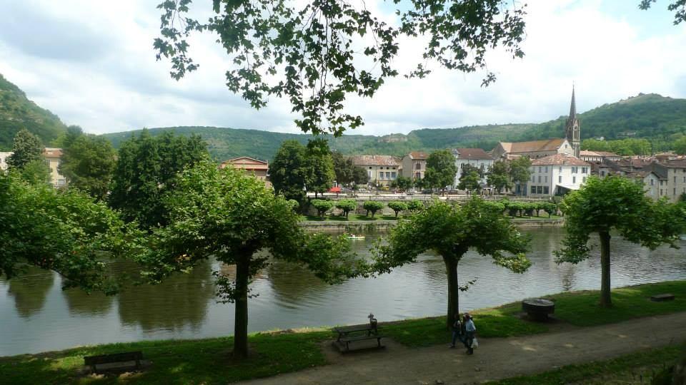 on the banks of the River Aveyron Canoeing, Municipal Swimming Pool, Tennis Courts