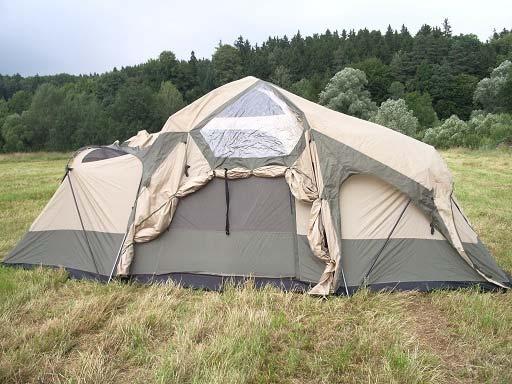 Pull the outer tent over the inner tent.