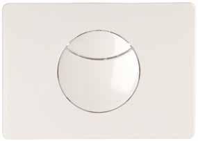 FLUSH PLATE TRF0400C Dual flush push plate Finish: White Material: Plastic Surface mounted 14 All