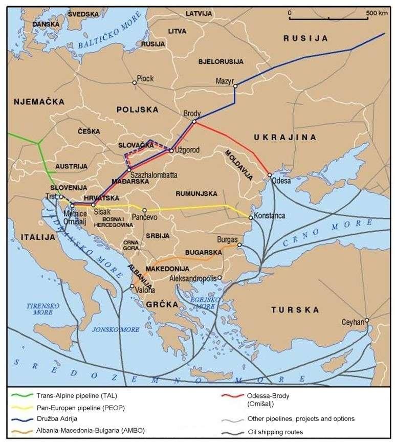 Trans-alpine pipeline with Caspian oil [3, 345-346].